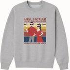 Like father, like daughter Sweatshirt hero product mockup