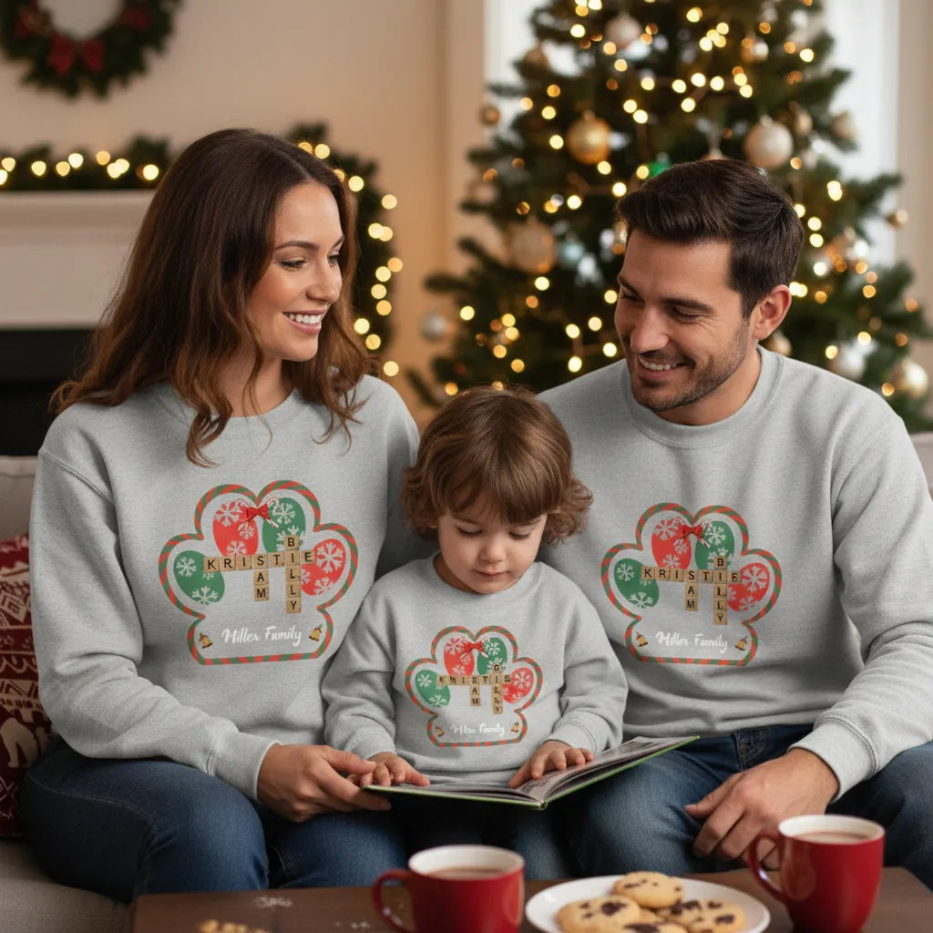 Paw Christmas Crossword Sweatshirt