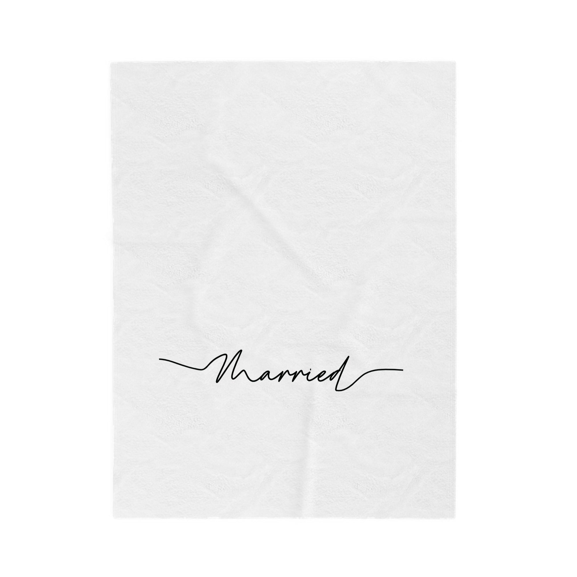 First Christmas Married Plush Blanket