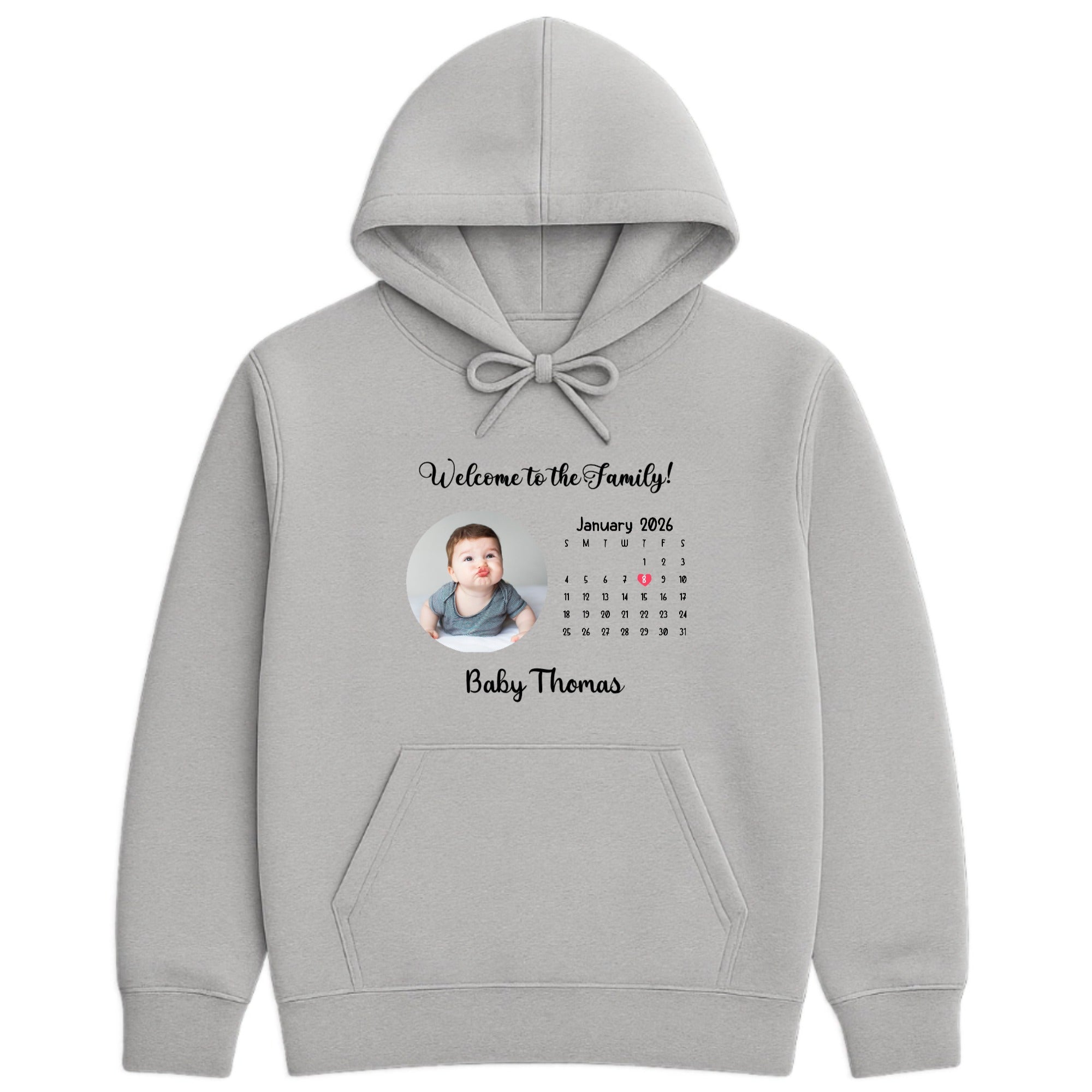 Welcome to the Family! Hoodie hero product mockup