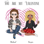 You are my Valentine Sweatshirt alternate product view 2