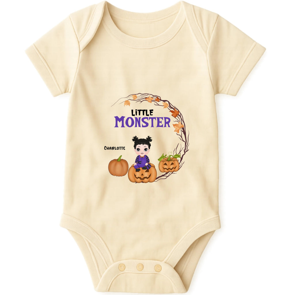 Little Monster Baby Onesie hero product mockup