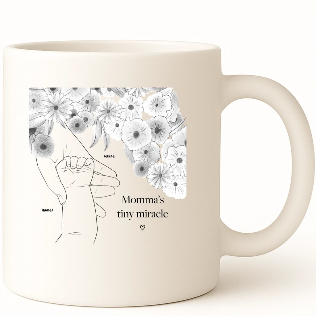 Momma's tiny miracle Coffee Mug hero product mockup