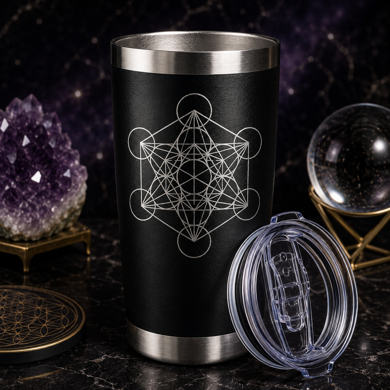 Metatron 20oz Tumbler lifestyle hero image