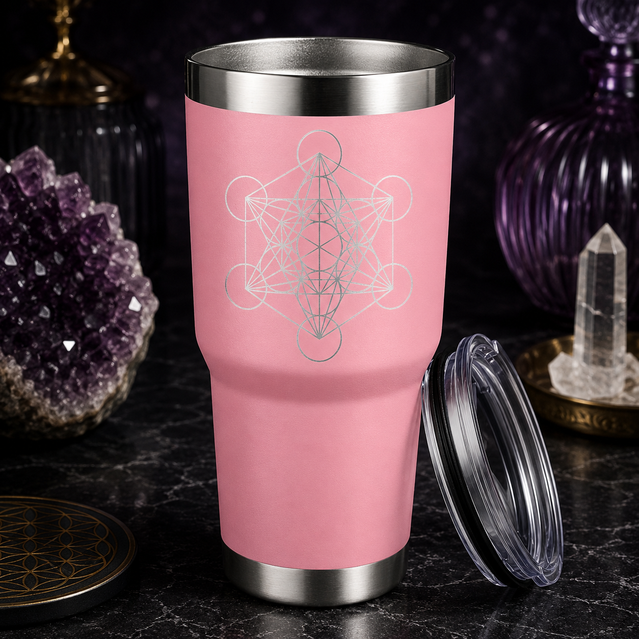 Metatron 30oz Tumbler lifestyle hero image
